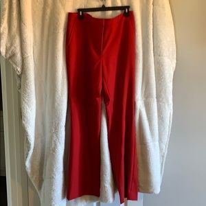 WHBM Red Bootcut Style Pants Long